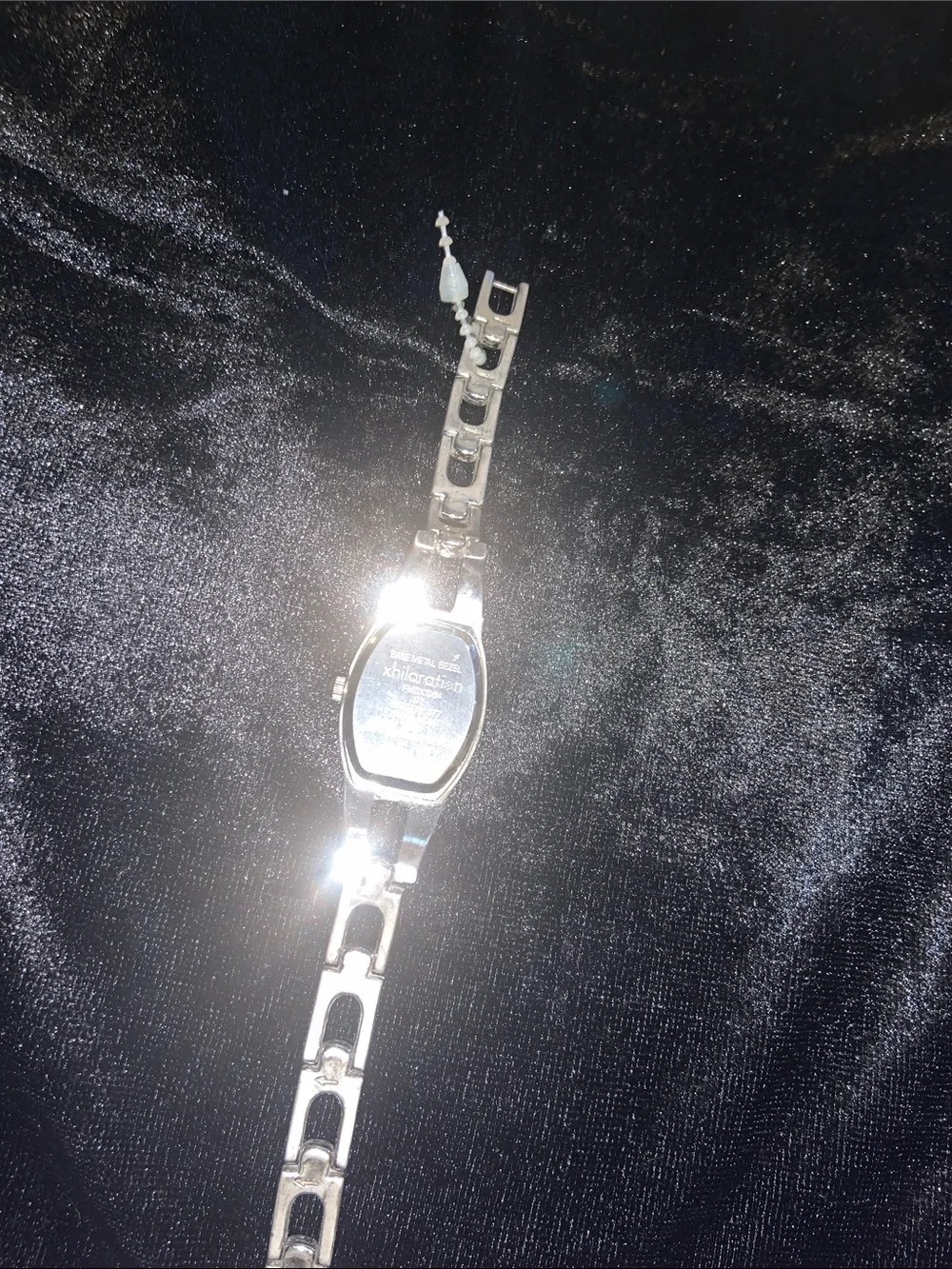 Xhilaration Silver Bracelet Watch with Light Blue Dial
